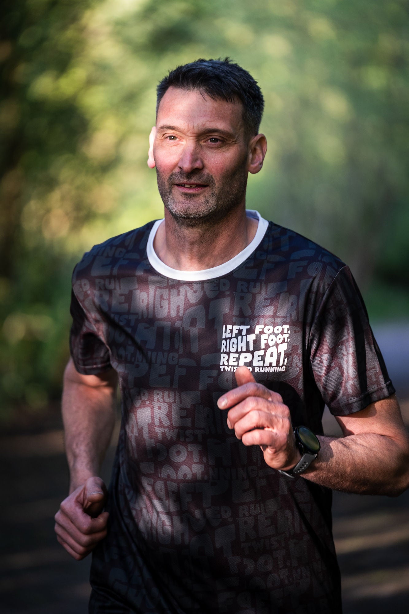 Slogan Tee - Black/Olive