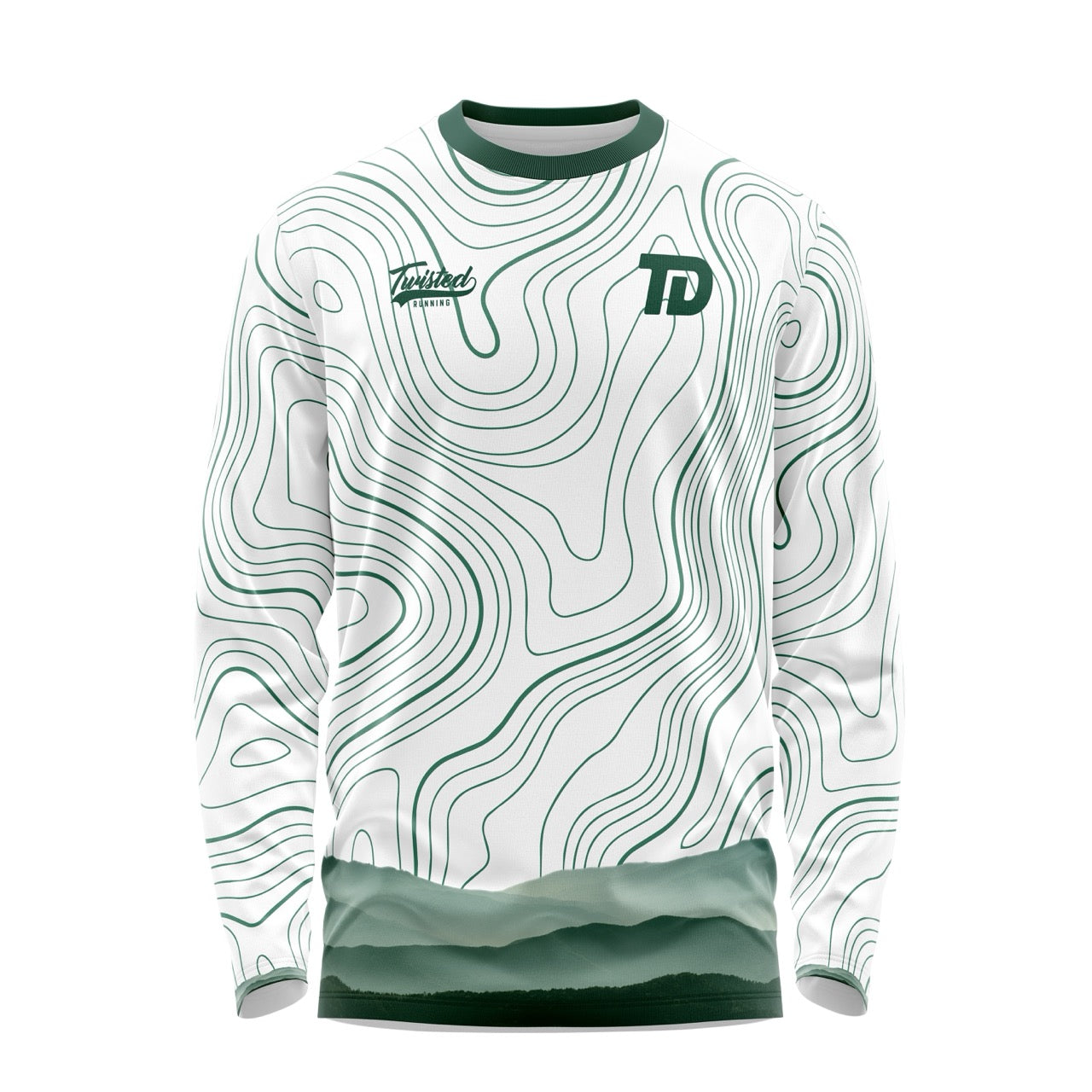 Manchester Road Runners - Trail Division Long Sleeve Tee - White/Green
