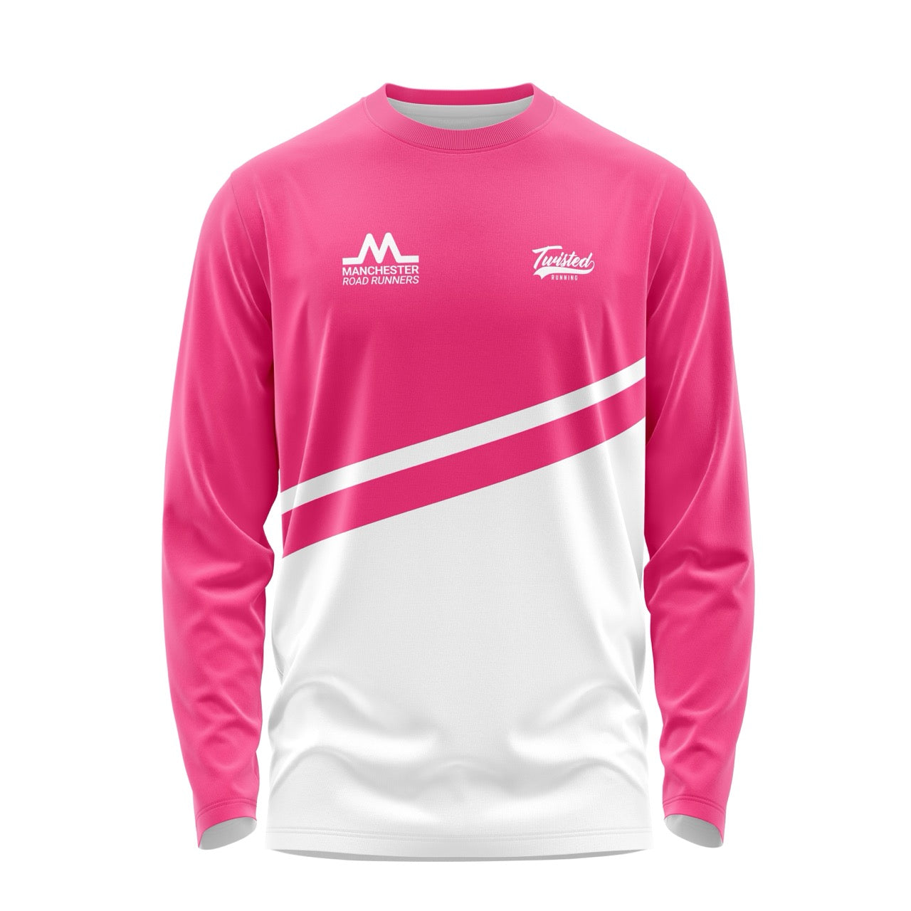 Manchester Road Runners Long Sleeve Tee - Pink/White