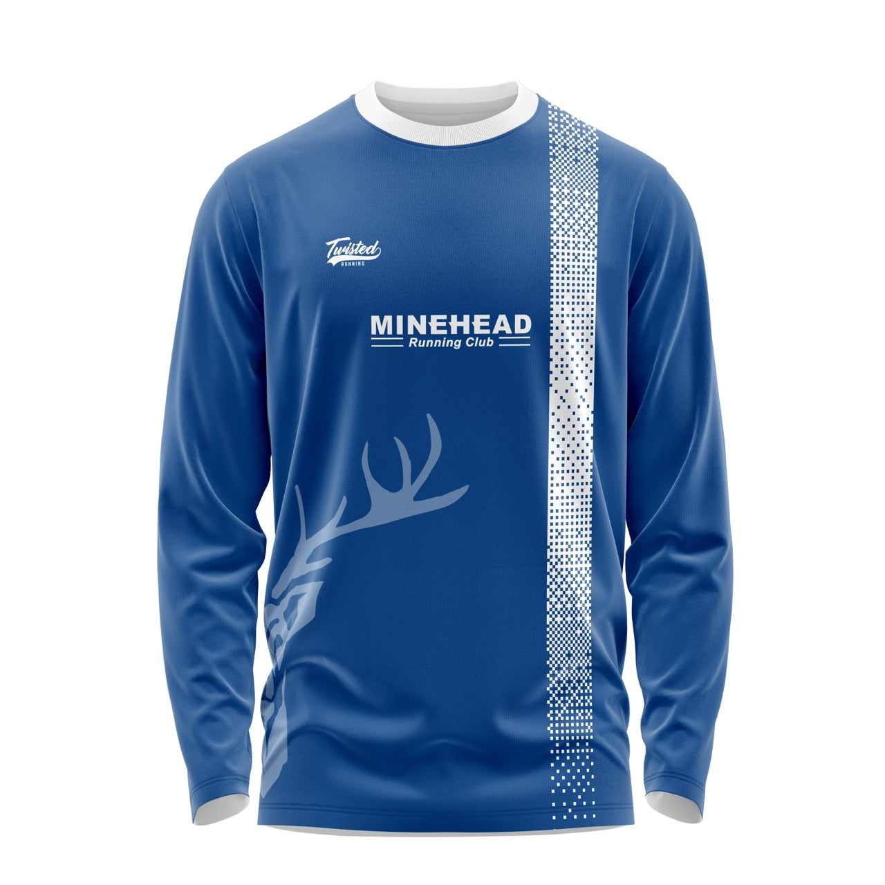 Minehead Running Club Long Sleeve Tee - Blue/White