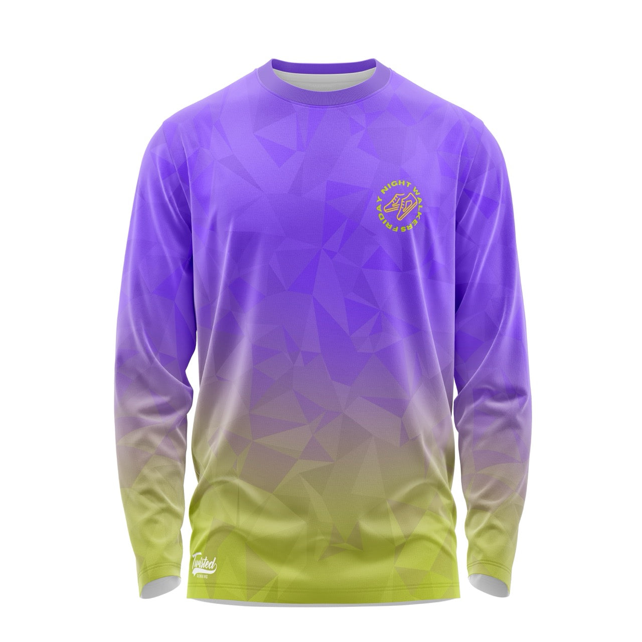 Friday Night Walkers Long Sleeve Tee - Green/Purple