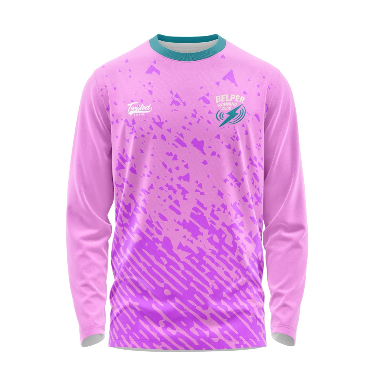 Belper Running Club Long Sleeve Tee - Pink/Purple