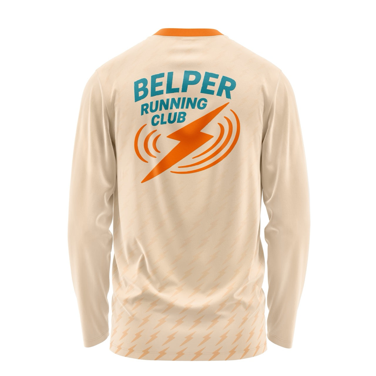 Belper Running Club Long Sleeve Tee - Vanilla/Orange
