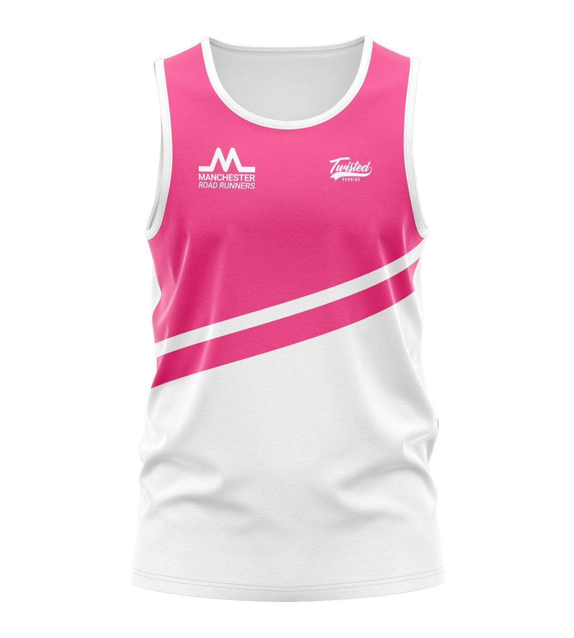 Manchester Road Runners Tank - Pink/White