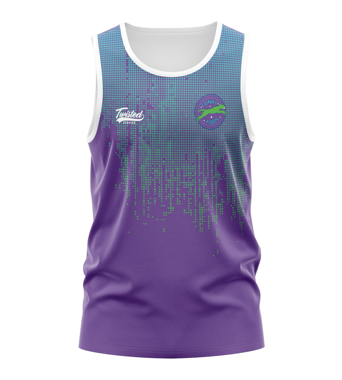 Funky Fidos Tank - Purple/Green