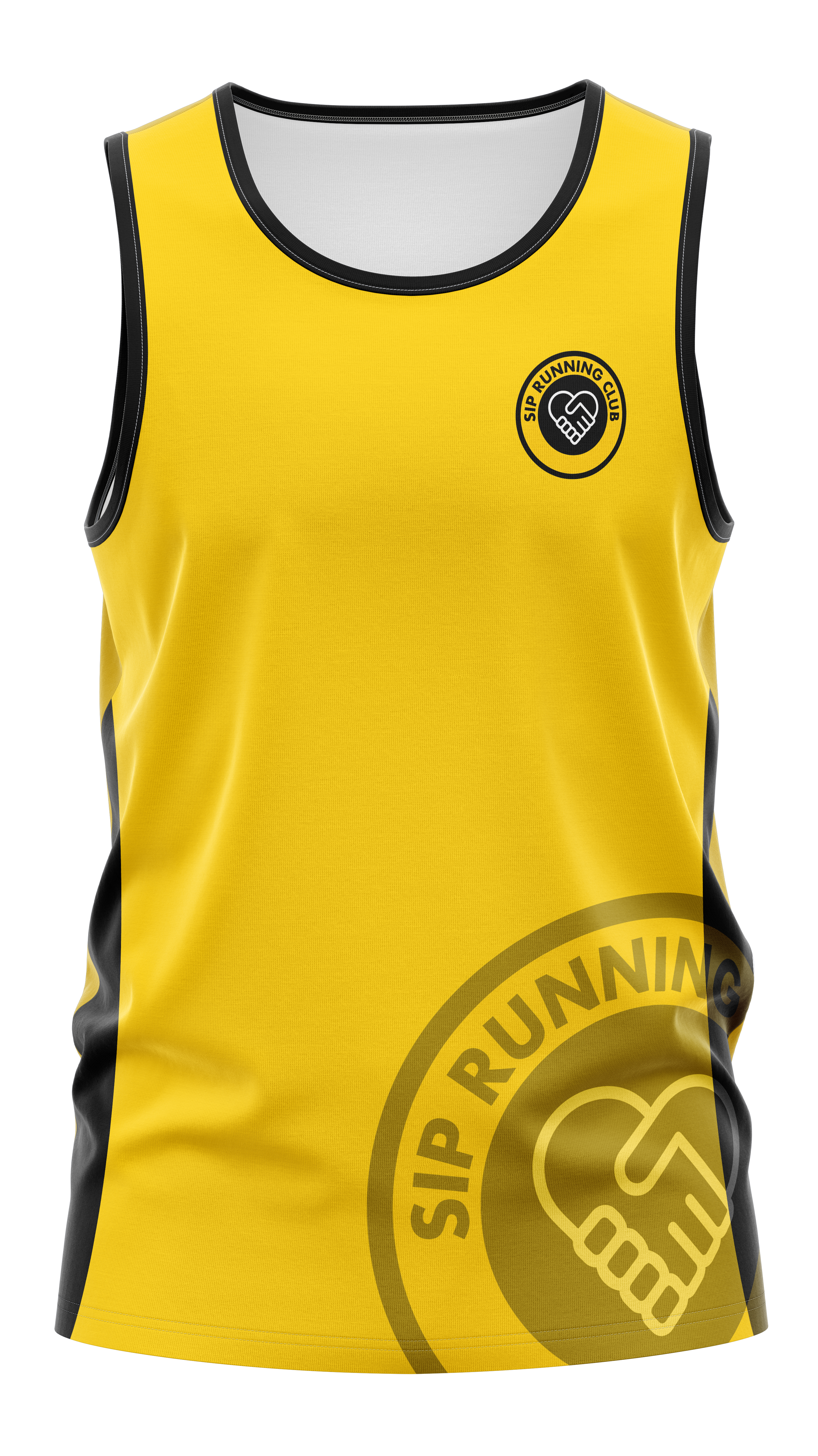 SIP Running Club Tank - Yellow/Black
