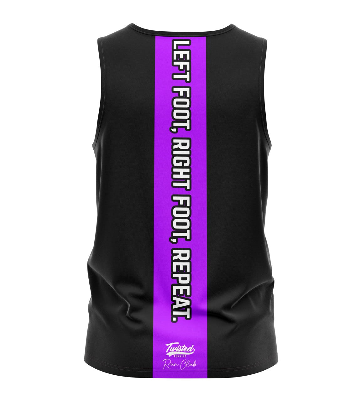 Twisted Run Club Tank - Black/Purple