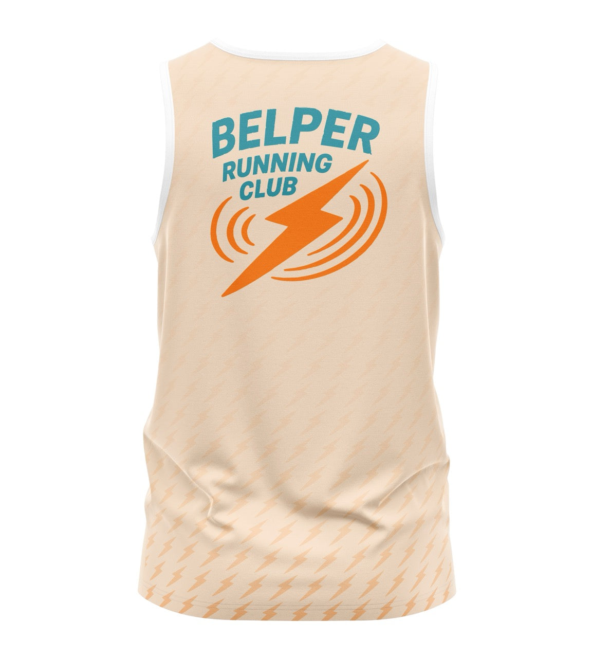 Belper Running Club Tank - Vanilla/Orange