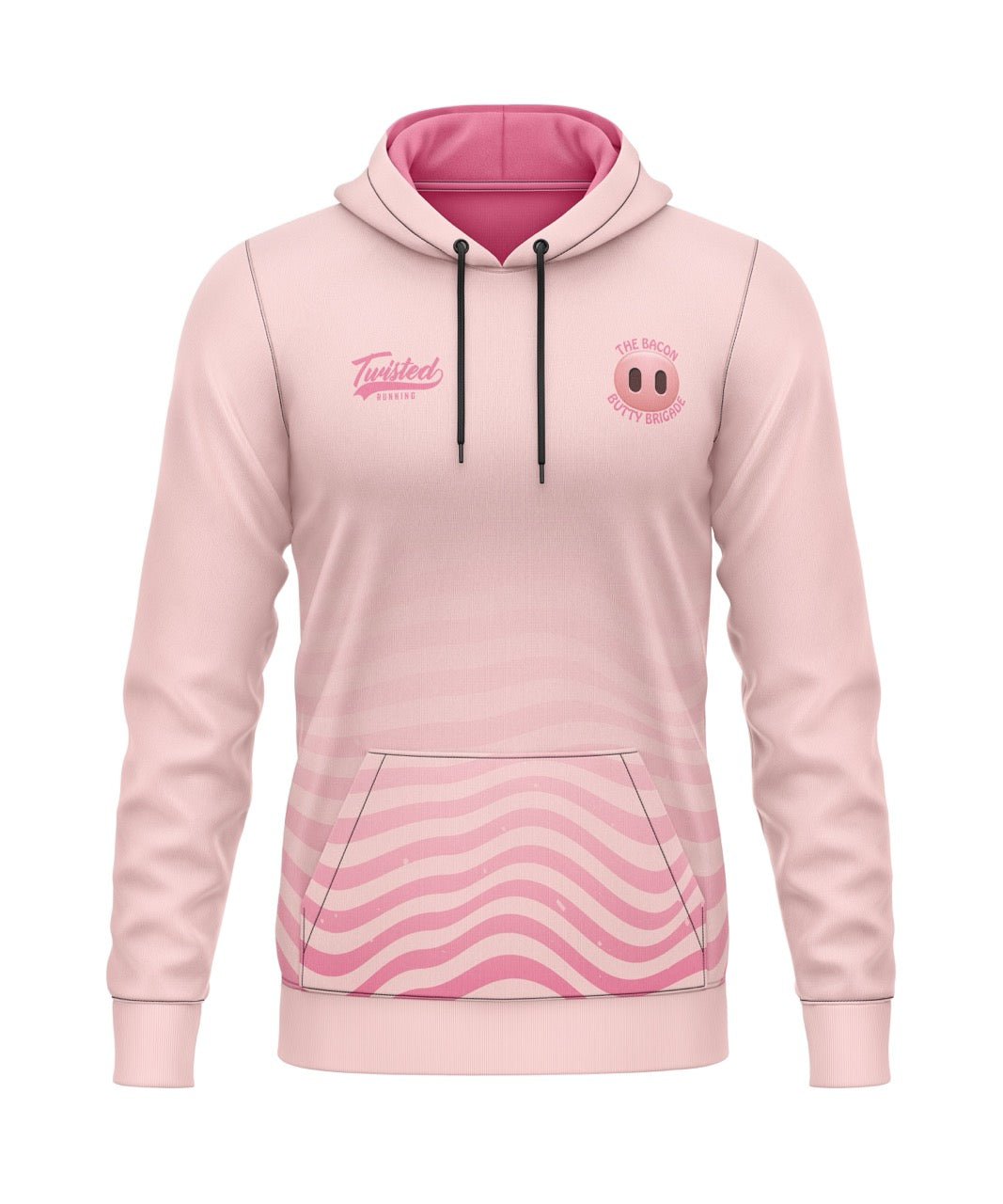 Bacon Butty Brigade Hoodie (Polyester) - Pink