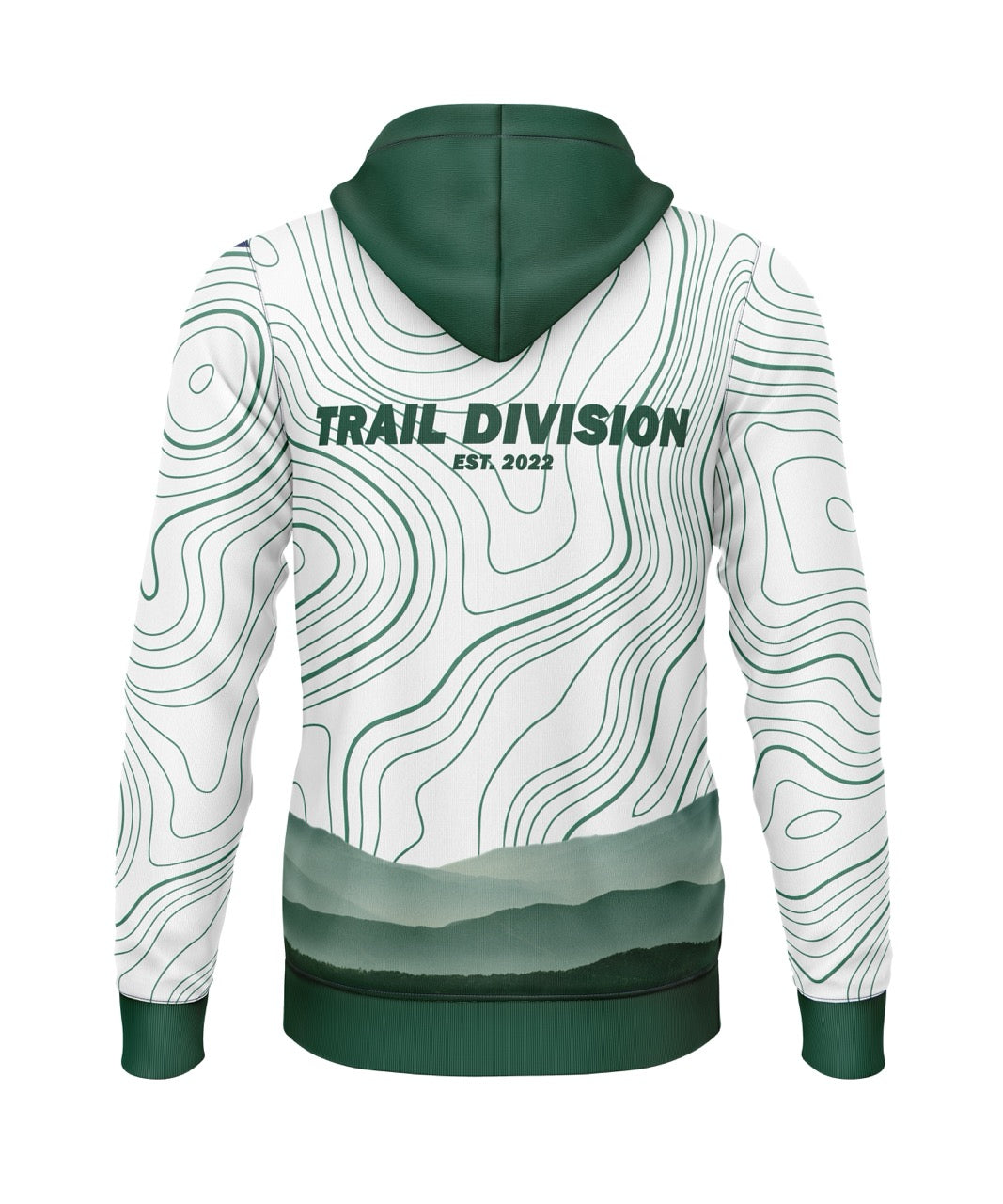 Manchester Road Runners - Trail Division Hoodie (Polyester) - White/Green