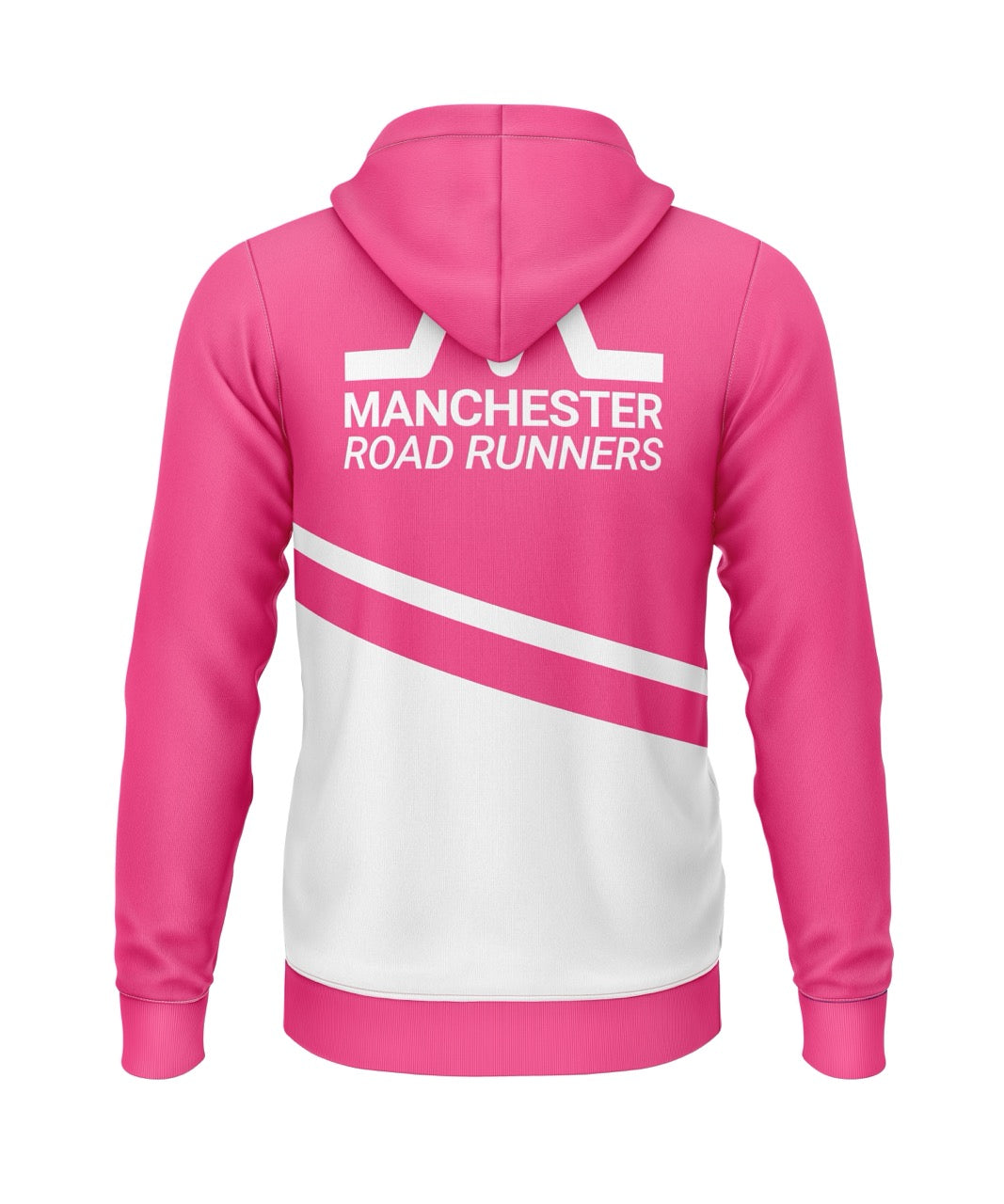Manchester Road Runners Hoodie (Polyester) - Pink/White