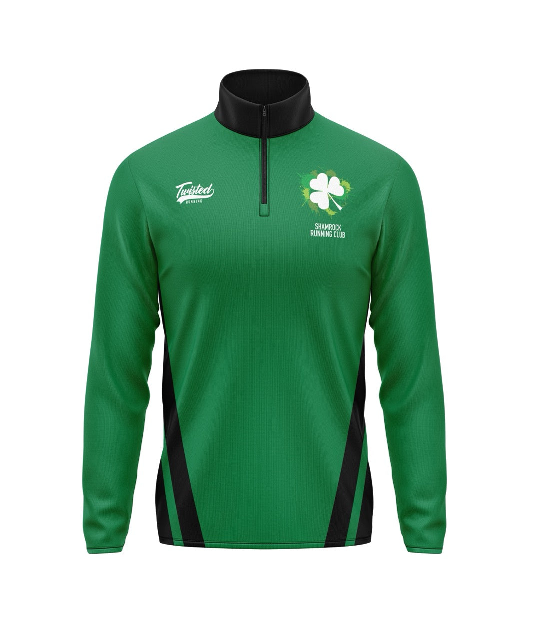 Shamrock Running Club 1/4 Zip - Green/Black