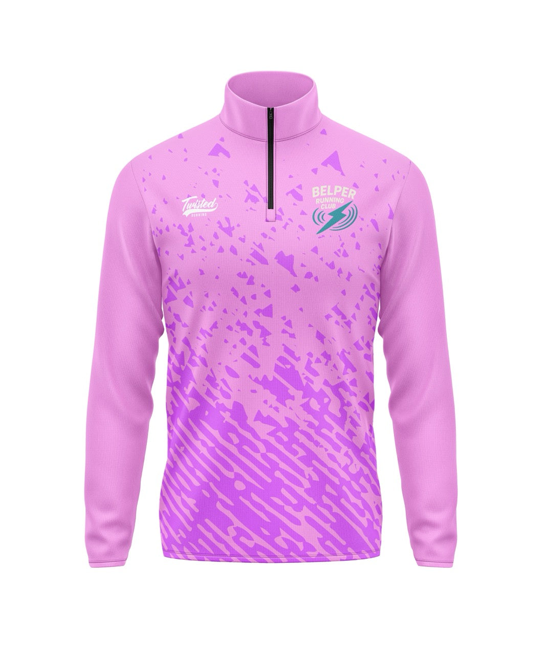 Belper Running Club 1/4 Zip - Pink/Purple