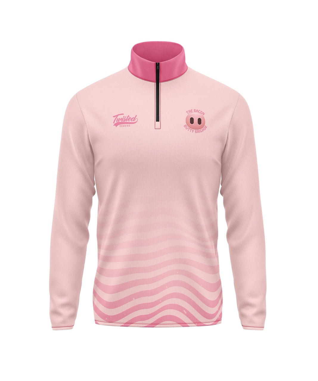 Bacon Butty Brigade 1/4 Zip - Pink