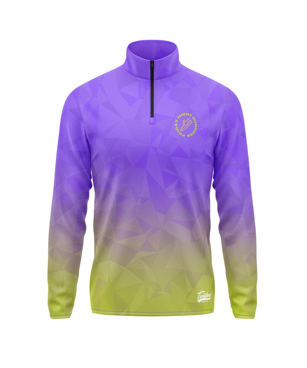 Friday Night Runners 1/4 Zip - Purple/Green