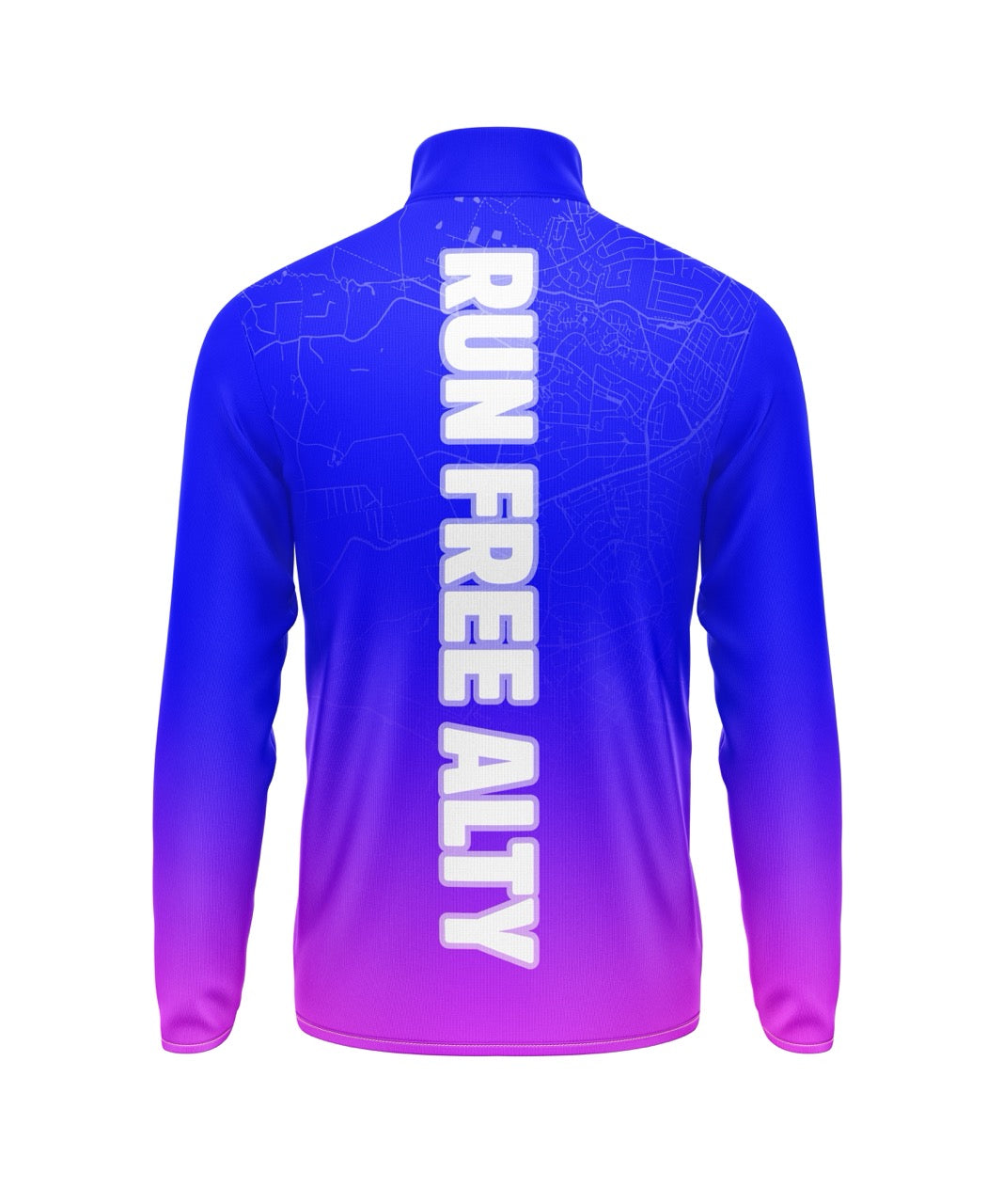 Run Free Alty 1/4 Zip - Navy/Pink