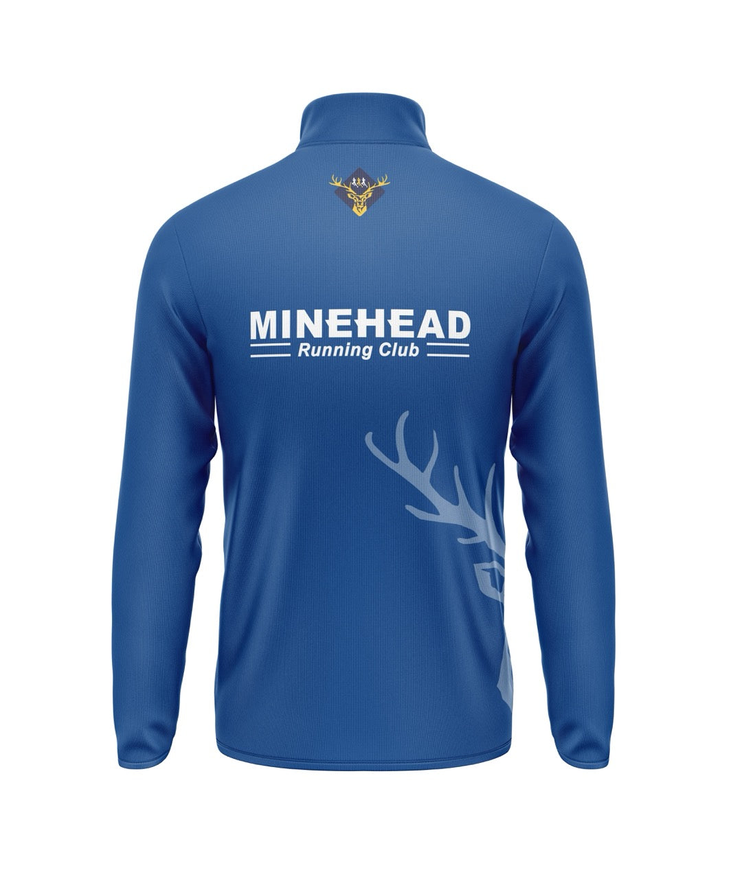 Minehead Running Club 1/4 Zip - Blue/White