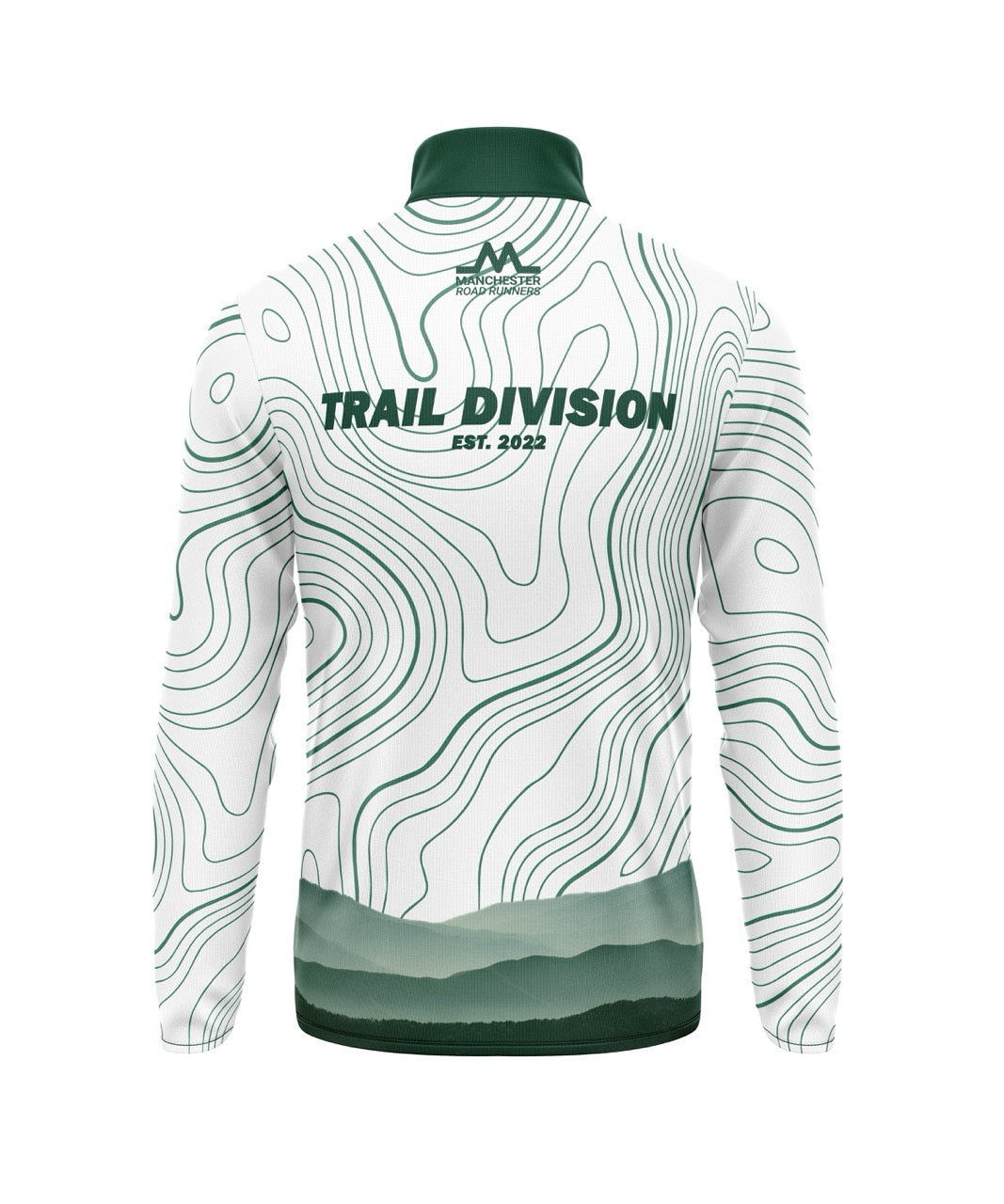 Manchester Road Runners - Trail Division 1/4 Zip - White/Green