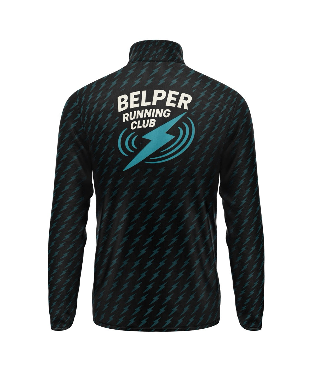 Belper Running Club 1/4 Zip - Black/Teal