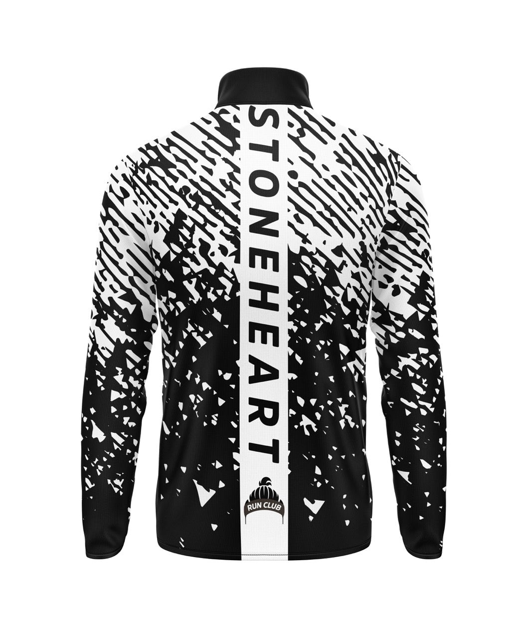 RobMcRunning - Stoneheart 1/4 Zip - black/white