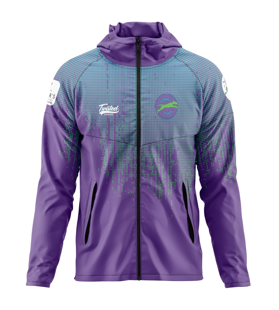 Funky Fidos Windbreaker - Purple/Green