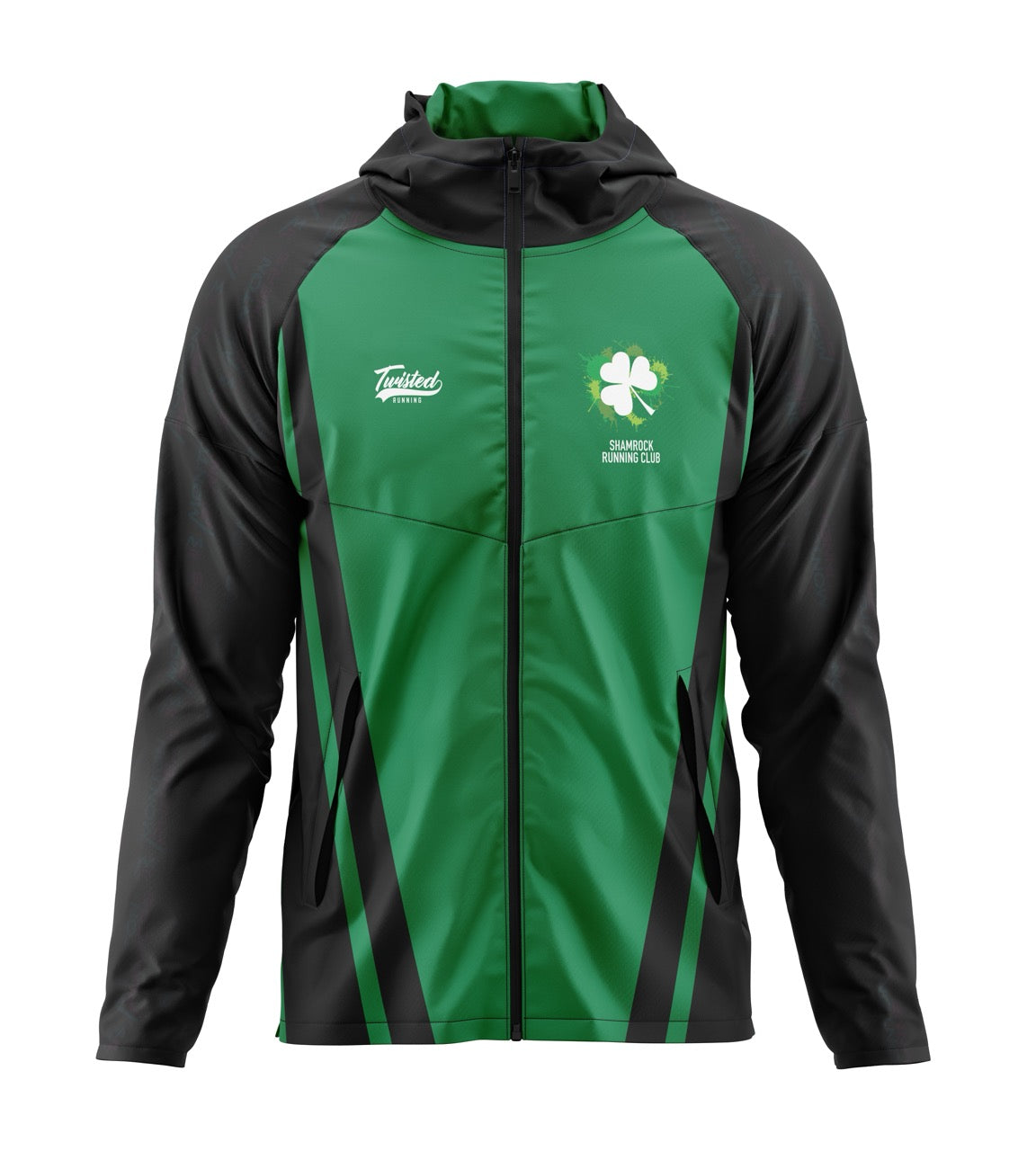 Shamrock Running Club Windbreaker - Green/Black