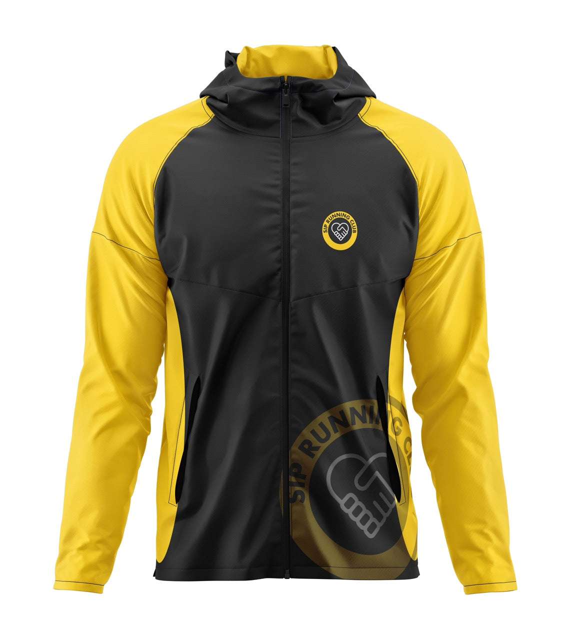SIP Running Club Windbreaker - Yellow/Black