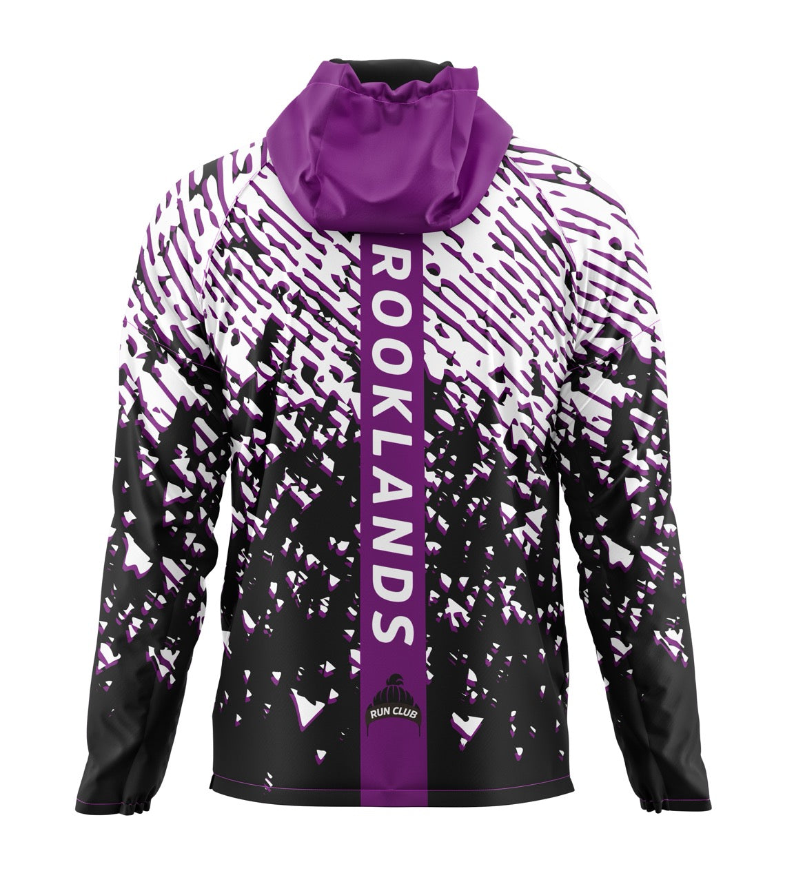 Brooklands Run Club Windbreaker - Black/White/Purple