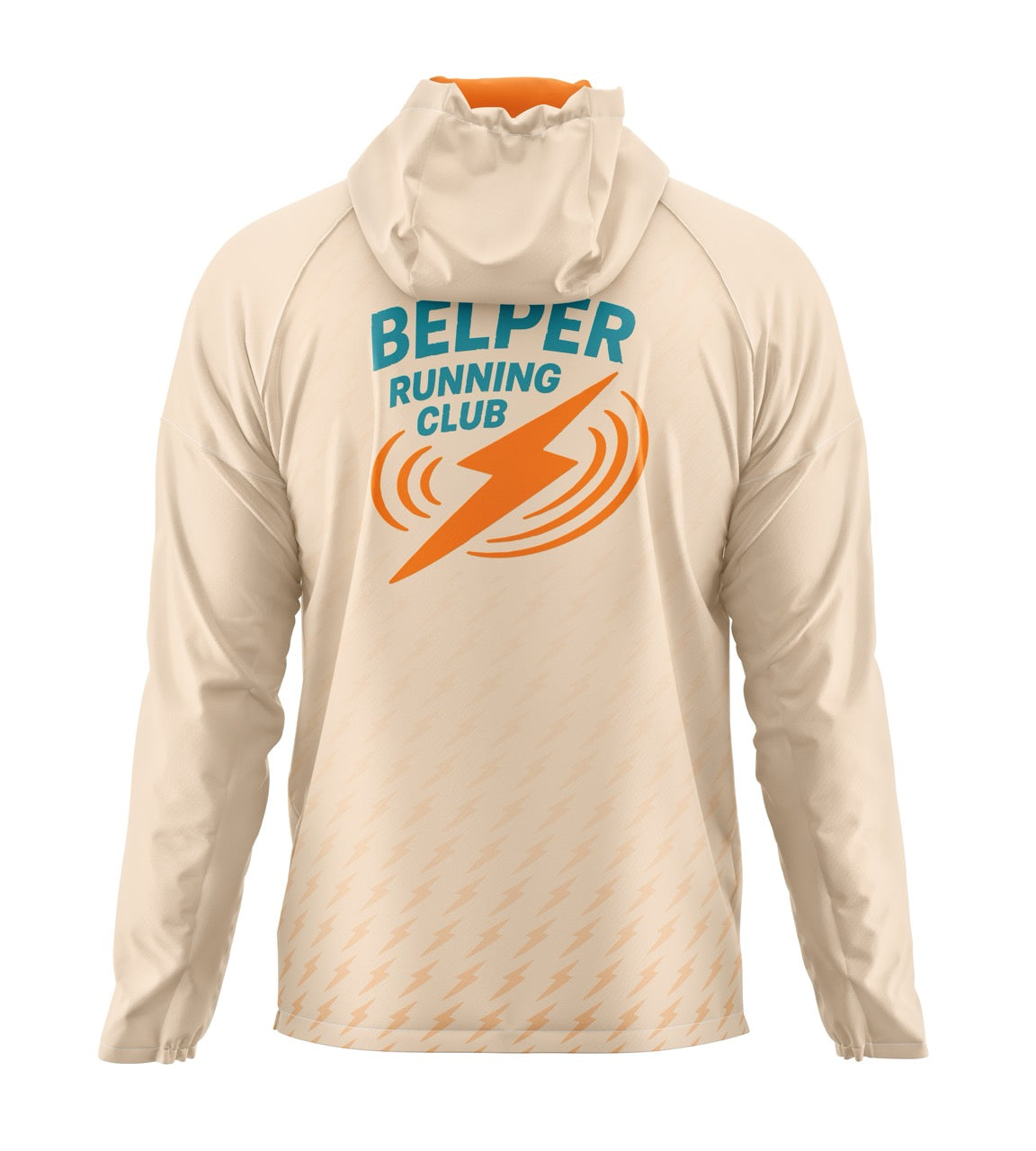 Belper Running Club Windbreaker - Vanilla/Orange
