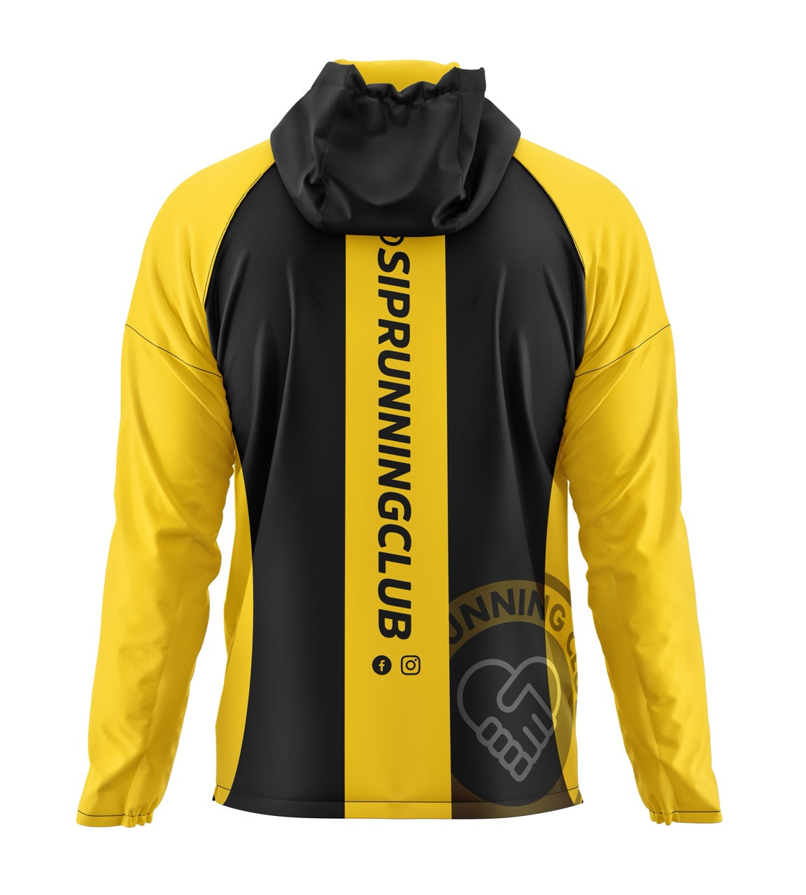 SIP Running Club Windbreaker - Yellow/Black