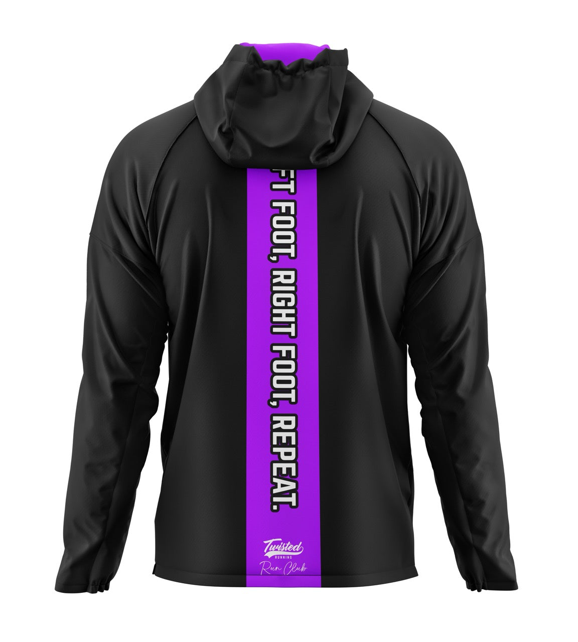 Twisted Run Club Windbreaker - Black/Purple