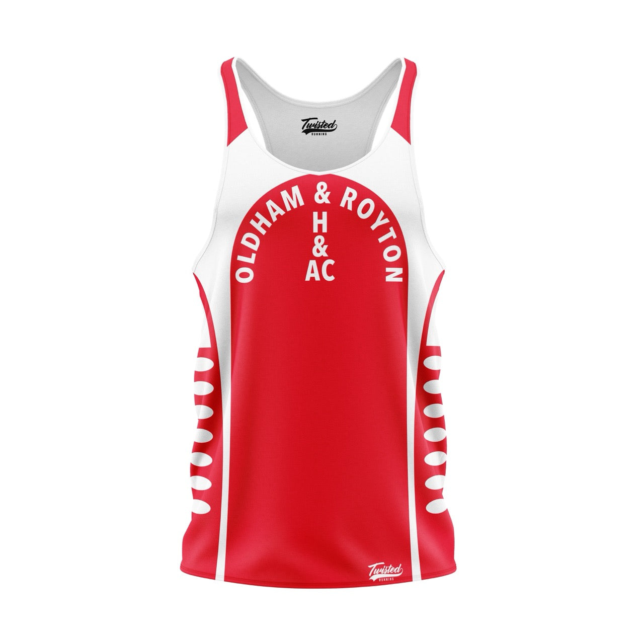 Oldham & Royton Vest - Red/White