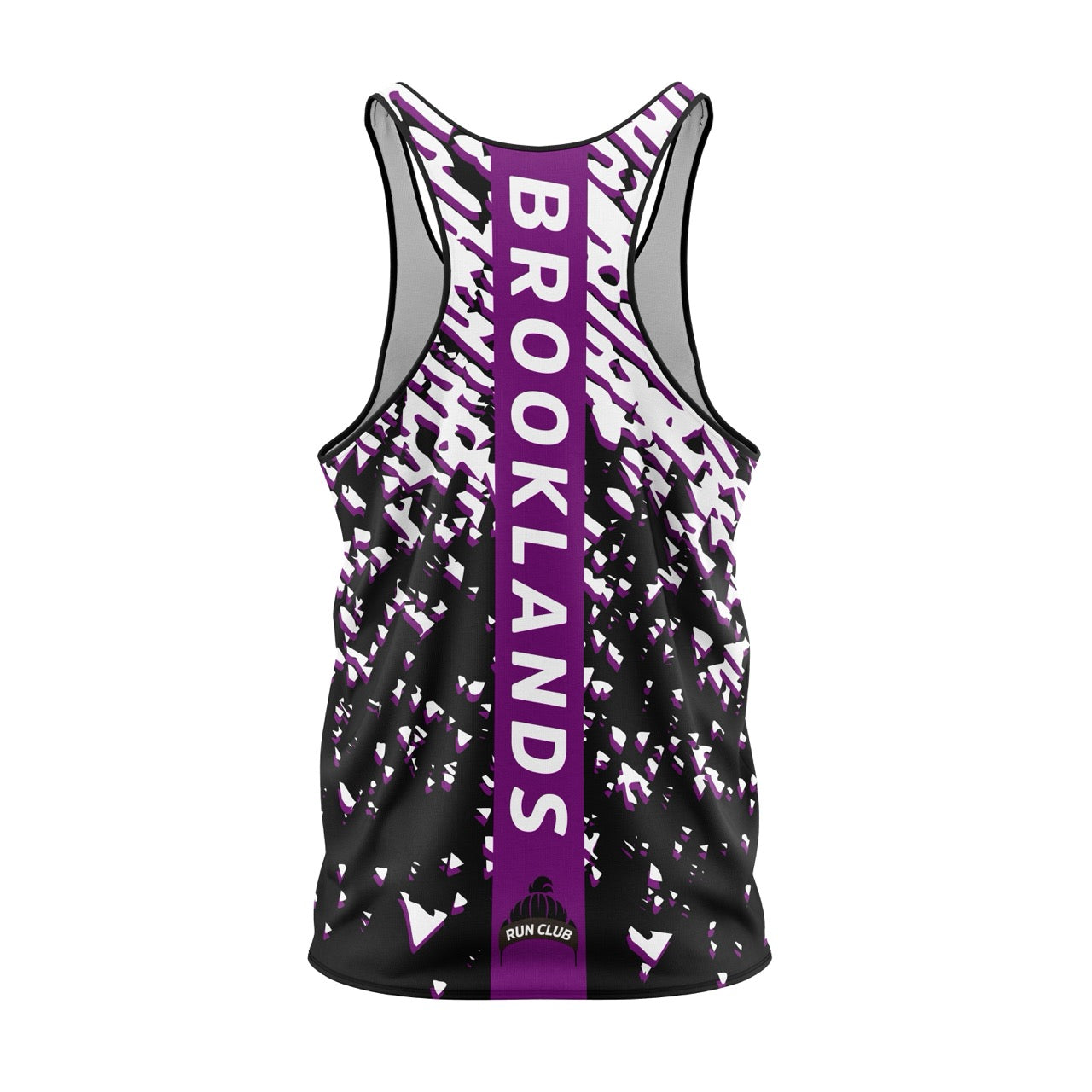 Brooklands Run Club Vest - Black/White/Purple