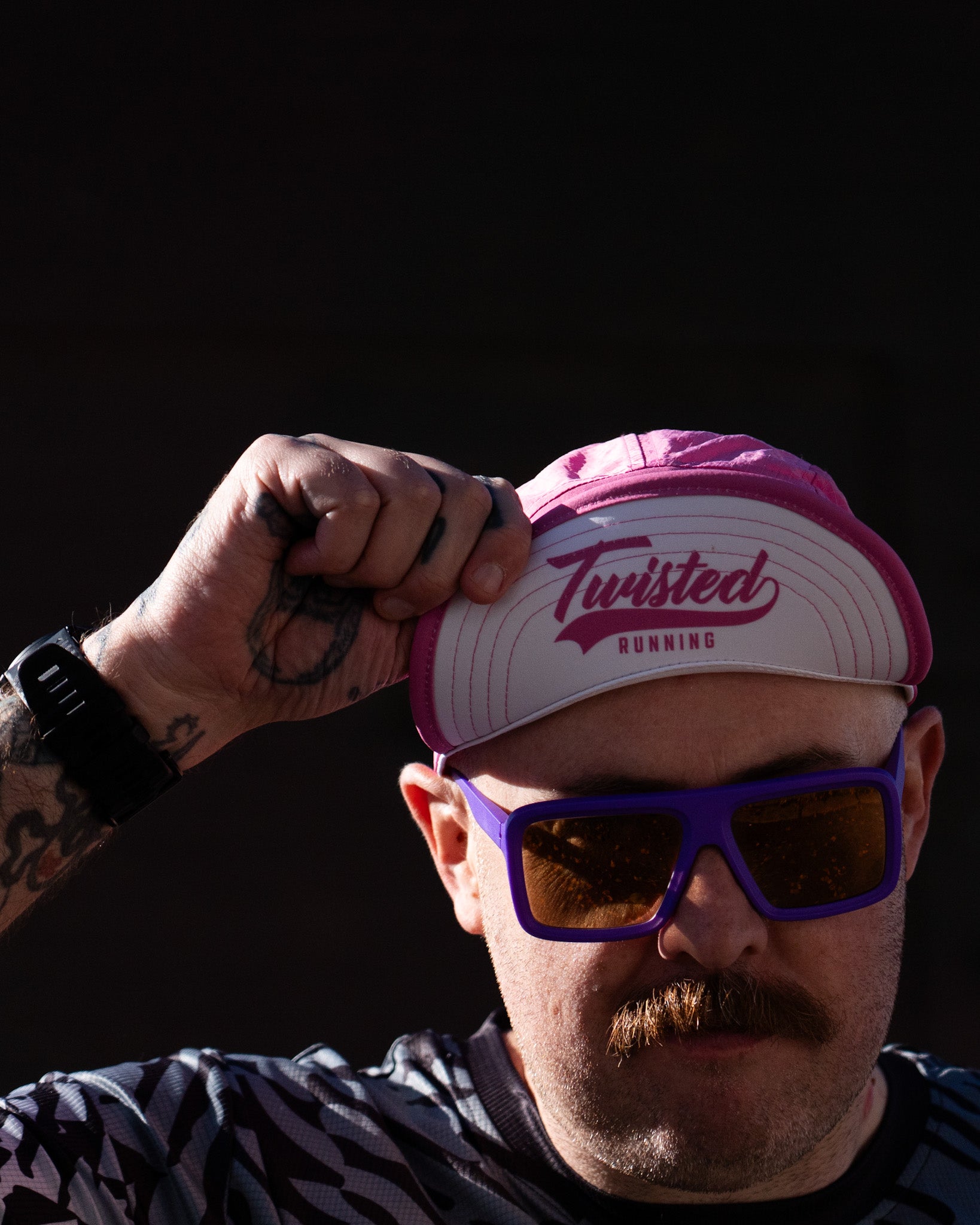 Twisted Running Cap – Light Pink