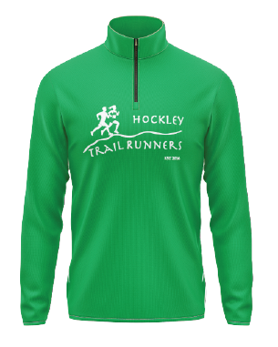 Hockley Trail Runners 1/4 Zip - Green/White