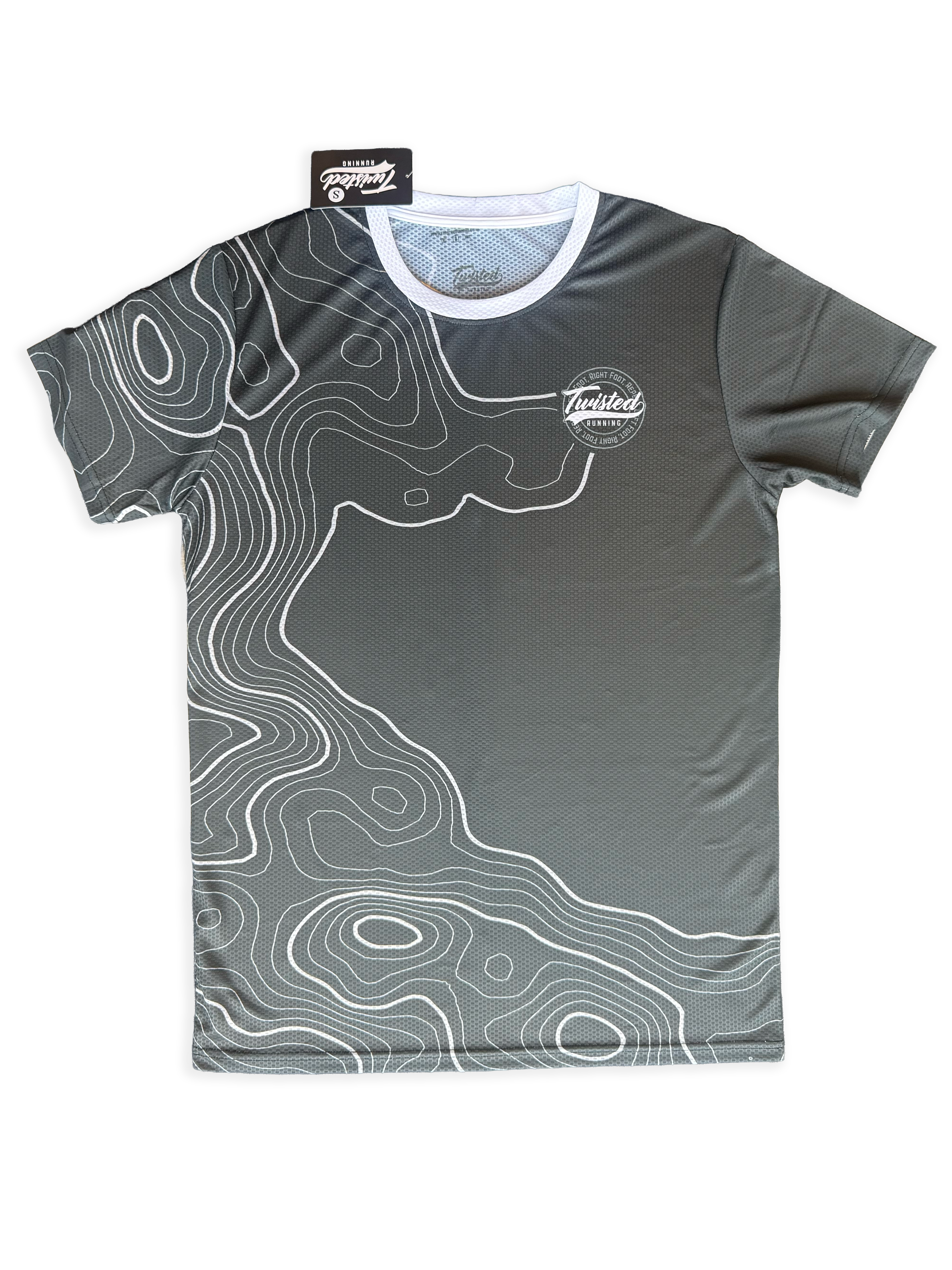 Topo Tee — Charcoal