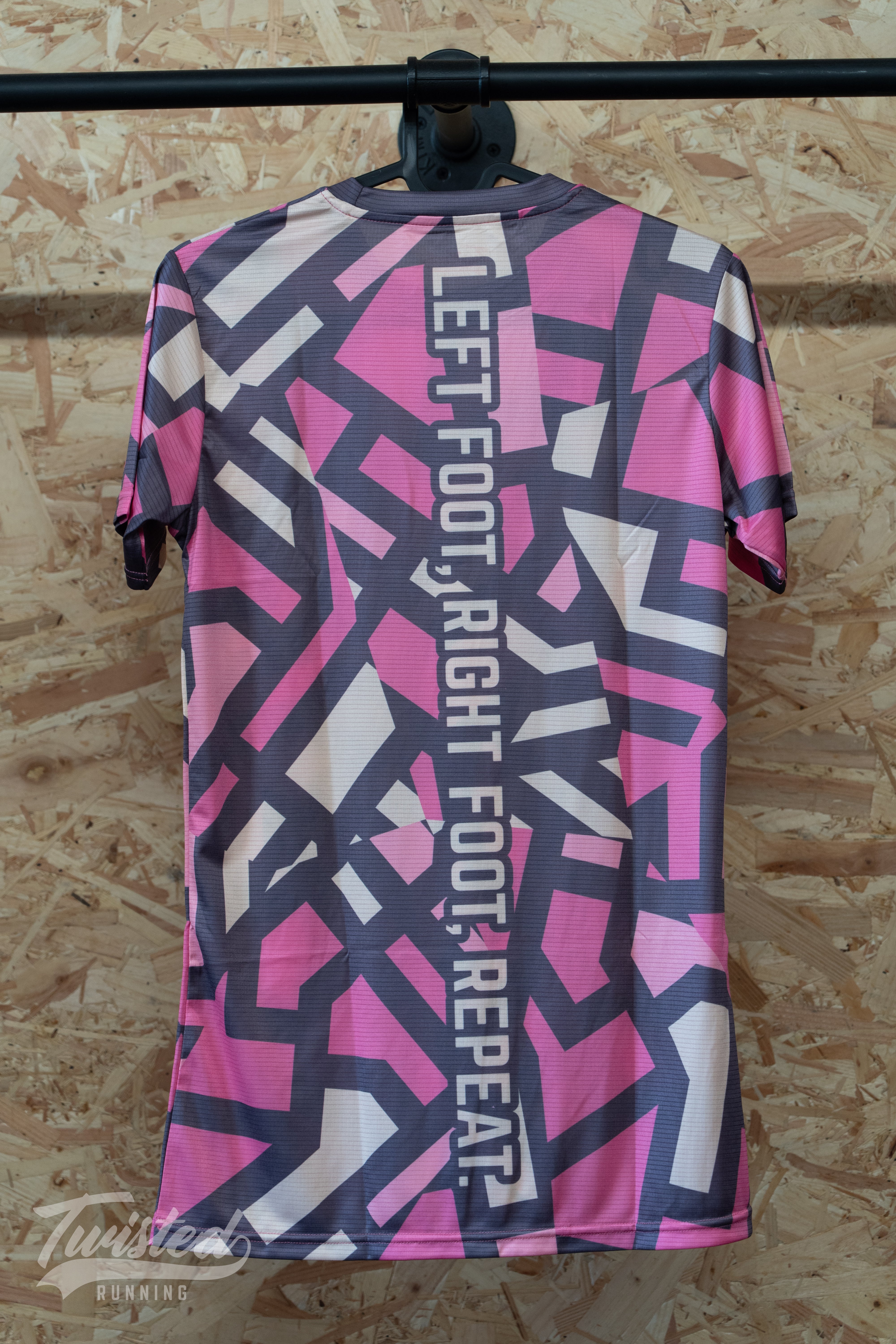 "Shatter" Technical Race Tee – Rhubarb