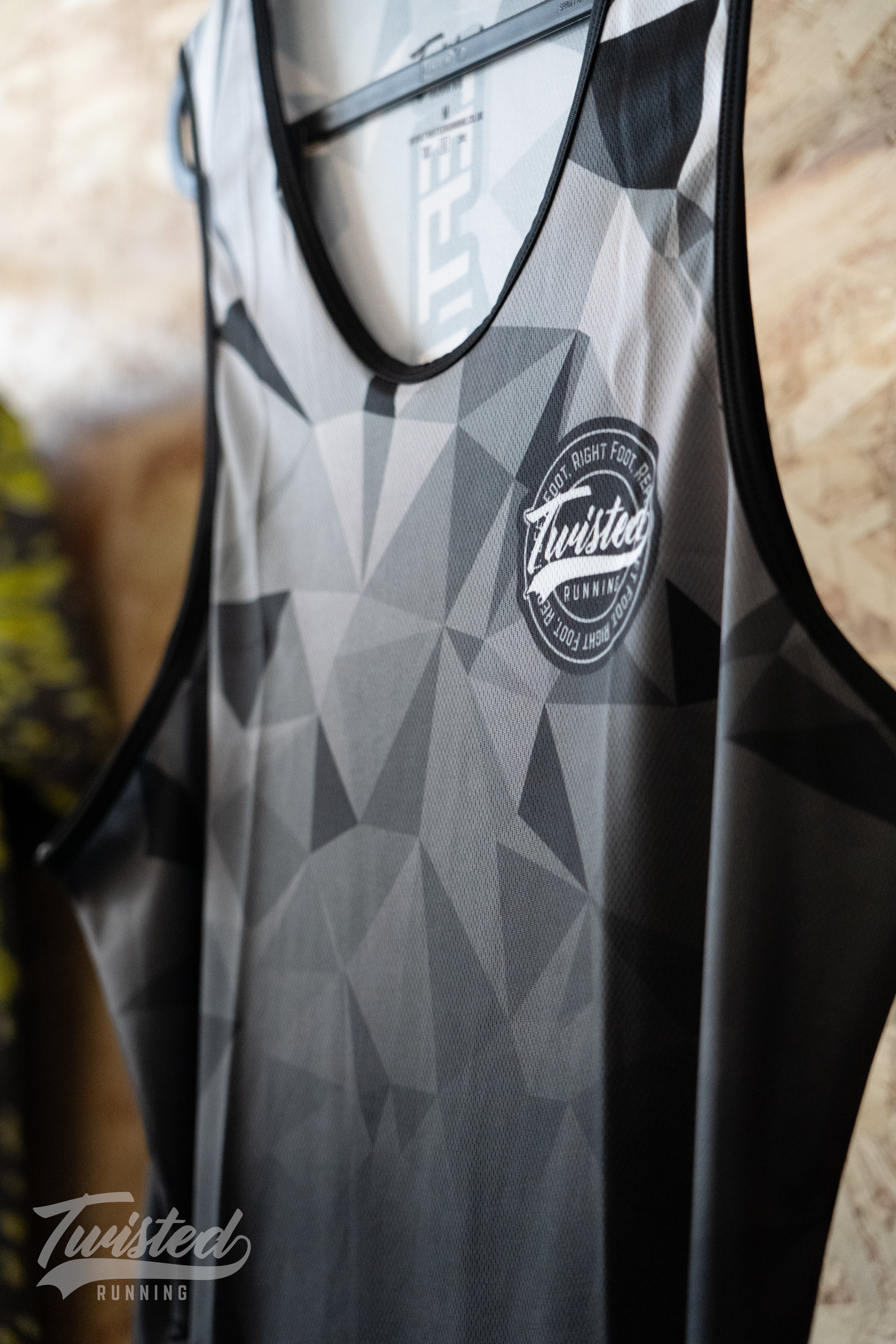 "Geo" Vest - Black/Grey