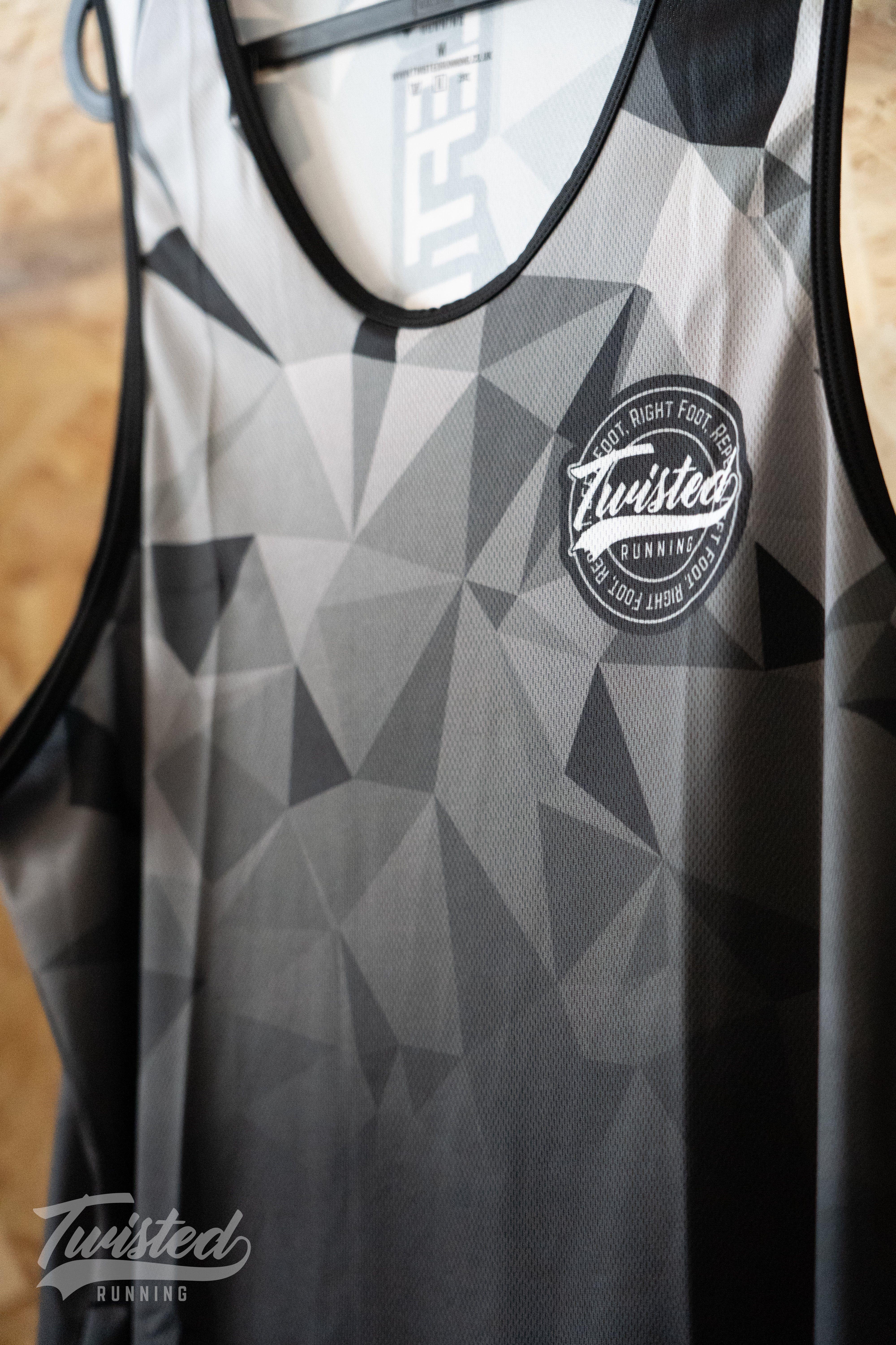 "Geo" Vest - Black/Grey