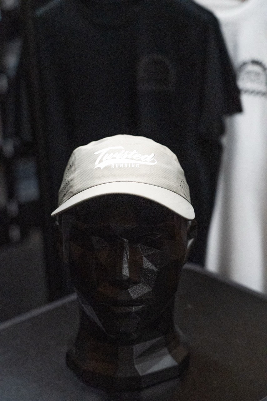 Twisted Perforated Run Cap - Grey