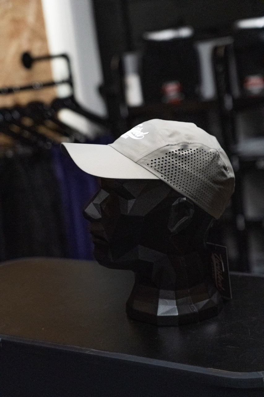 Twisted Perforated Run Cap - Grey
