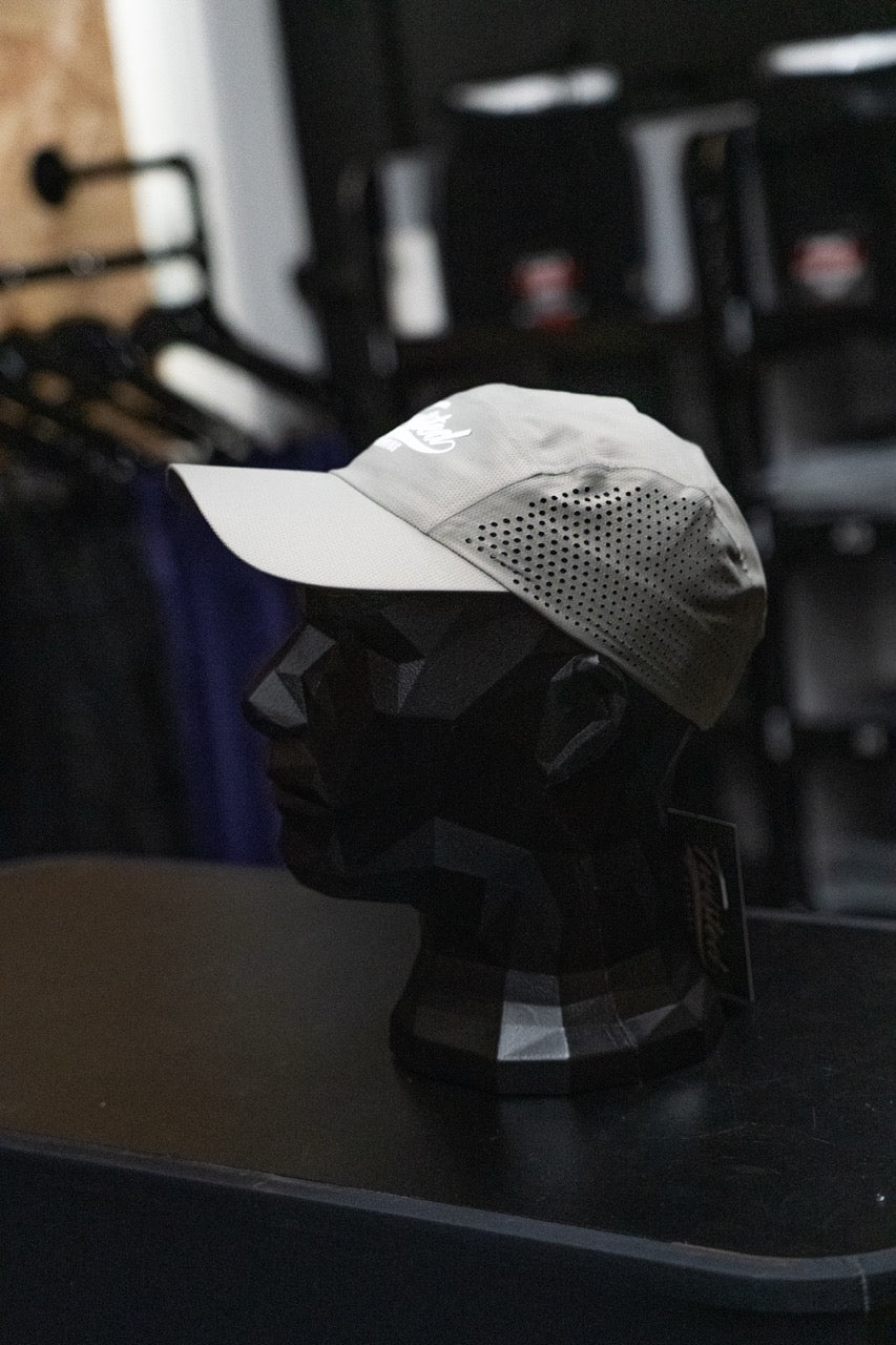 Twisted Perforated Run Cap - Grey