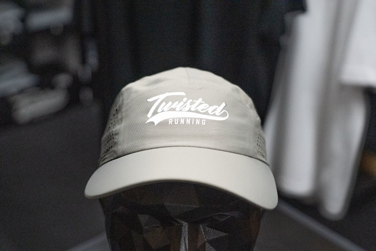 Twisted Perforated Run Cap - Grey