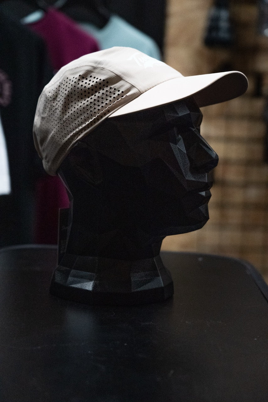 Twisted Perforated Run Cap - Beige