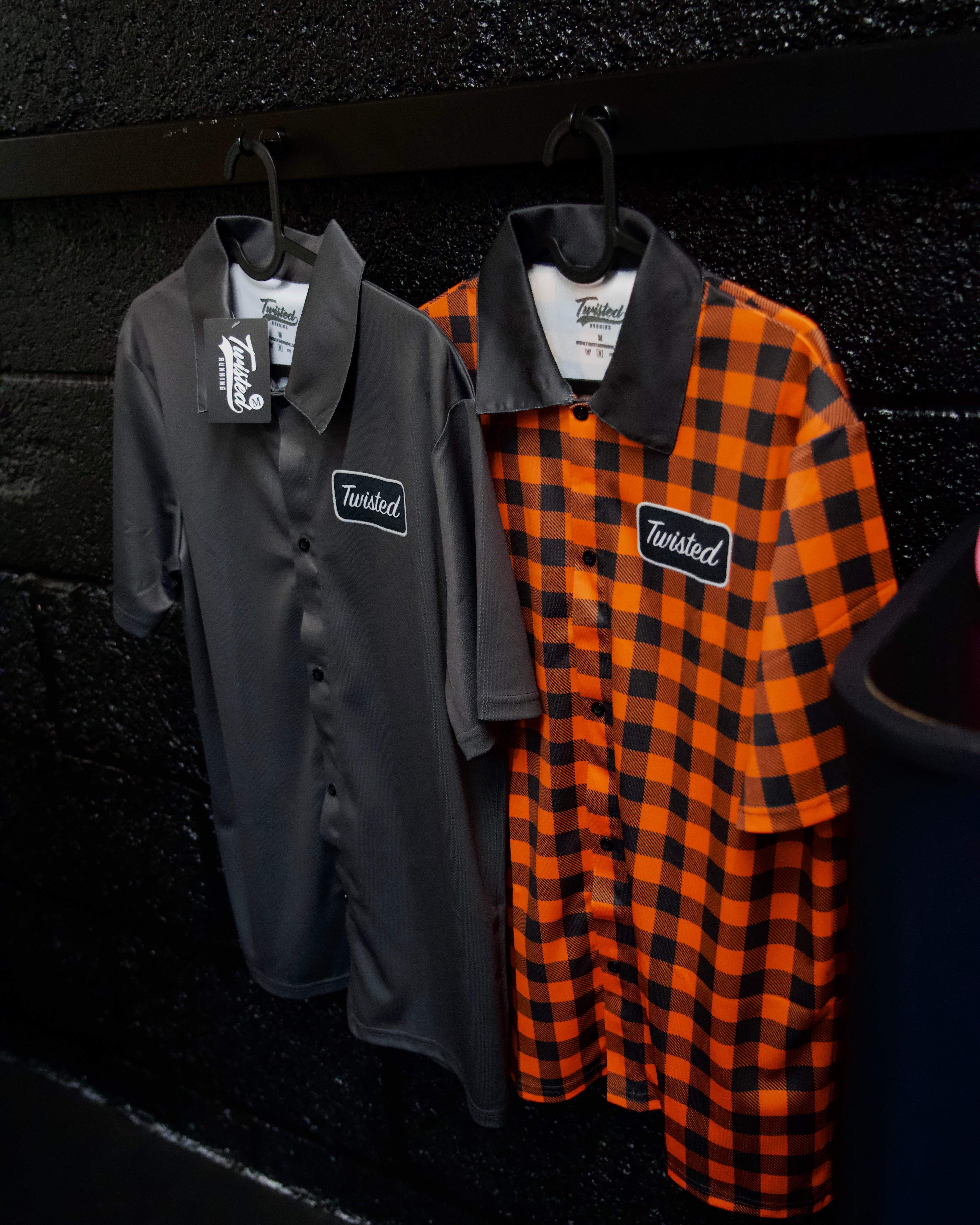 Lumber Running Shirt - Orange/Charcoal