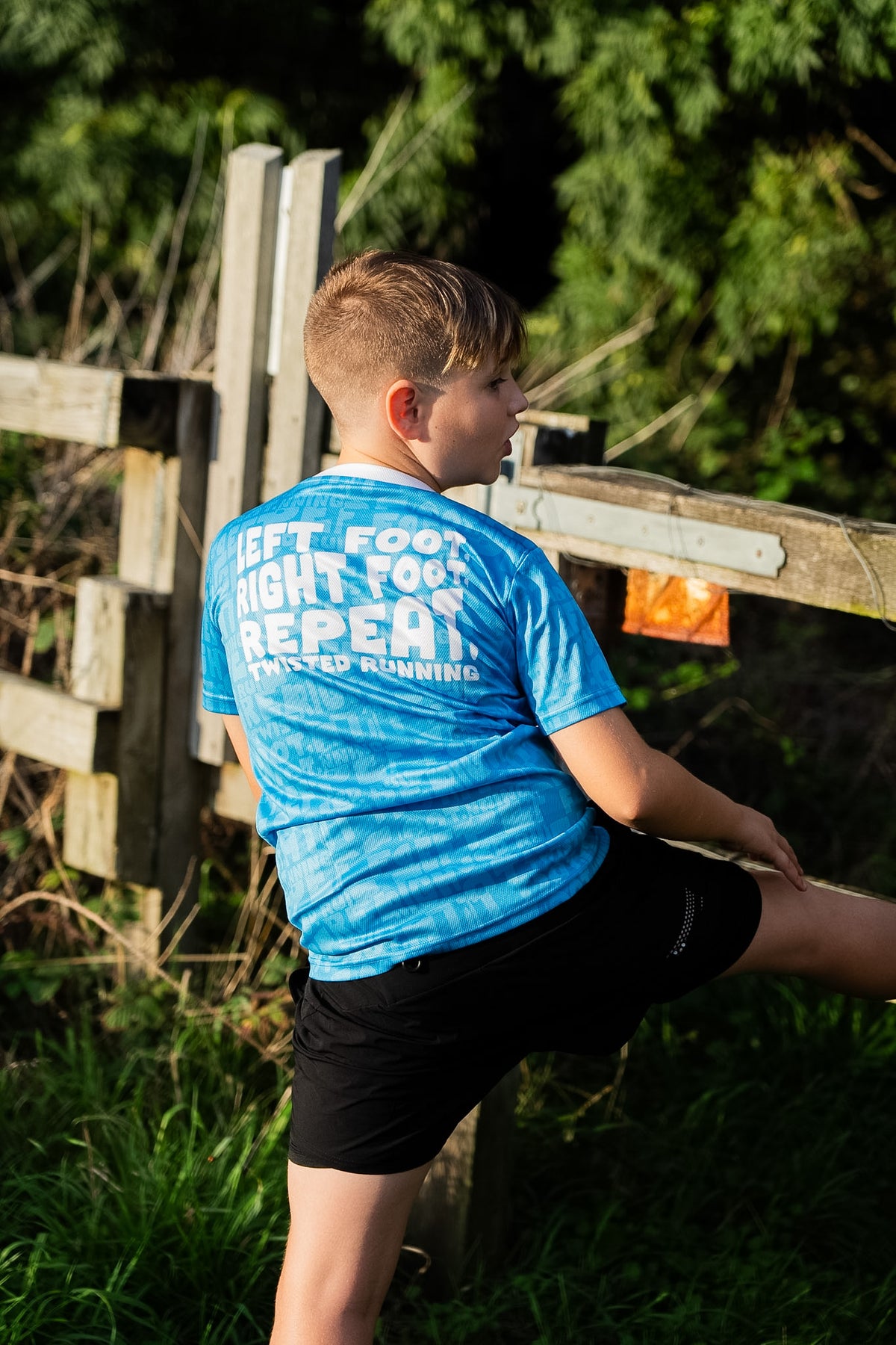 Kids Slogan Tee - Blue