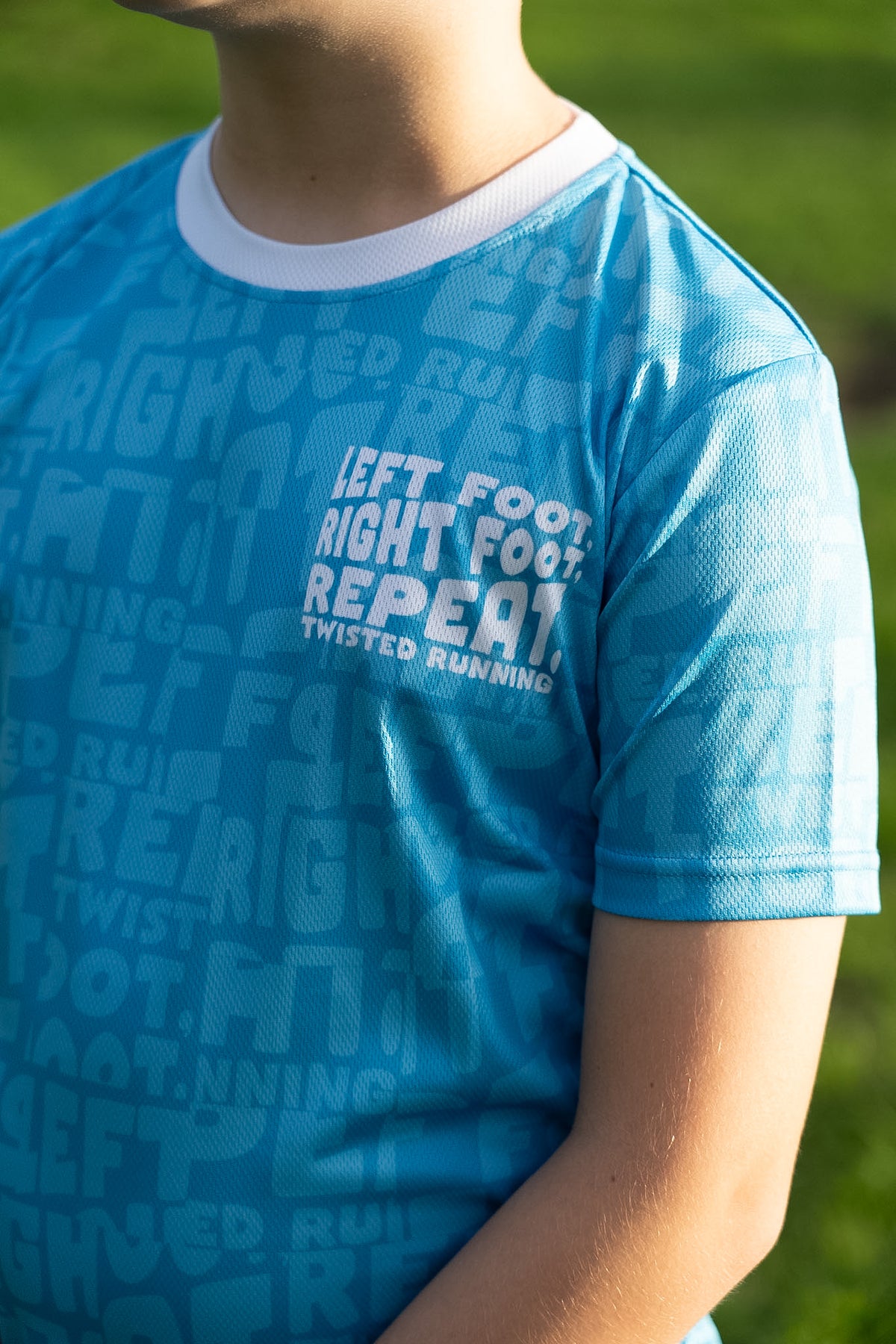 Kids Slogan Tee - Blue