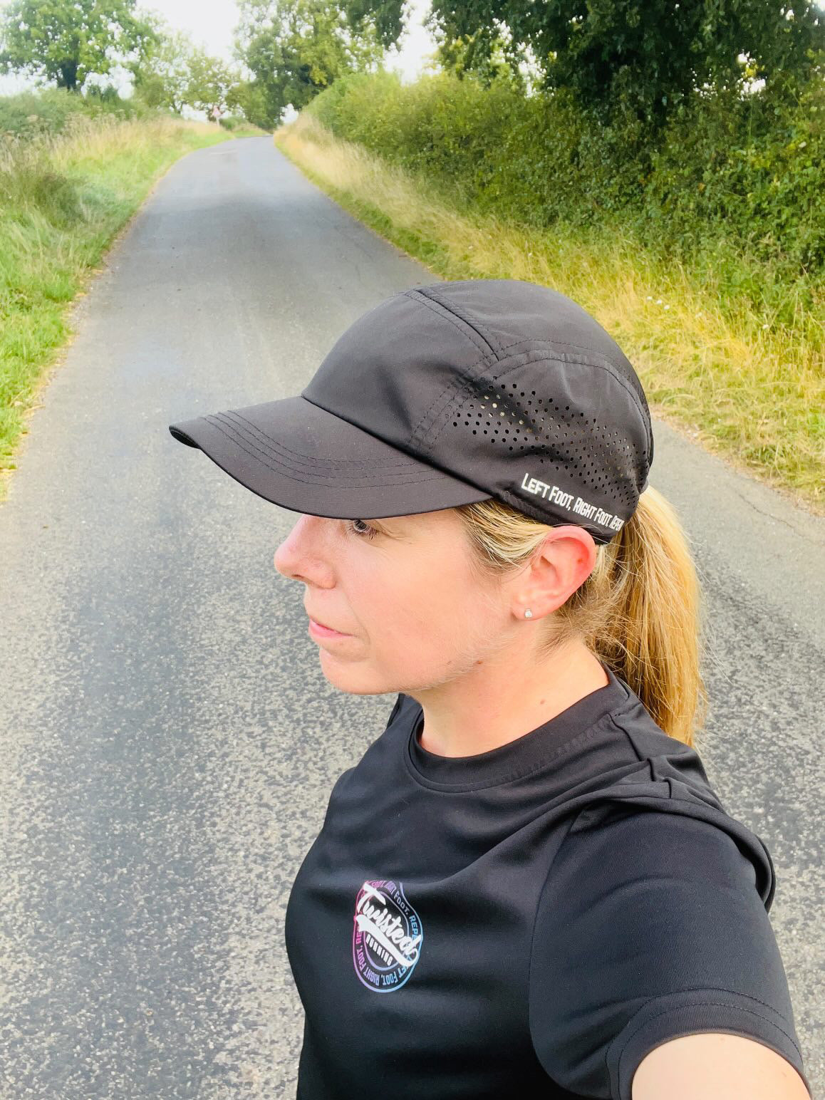 Small Print Technical Running Hat