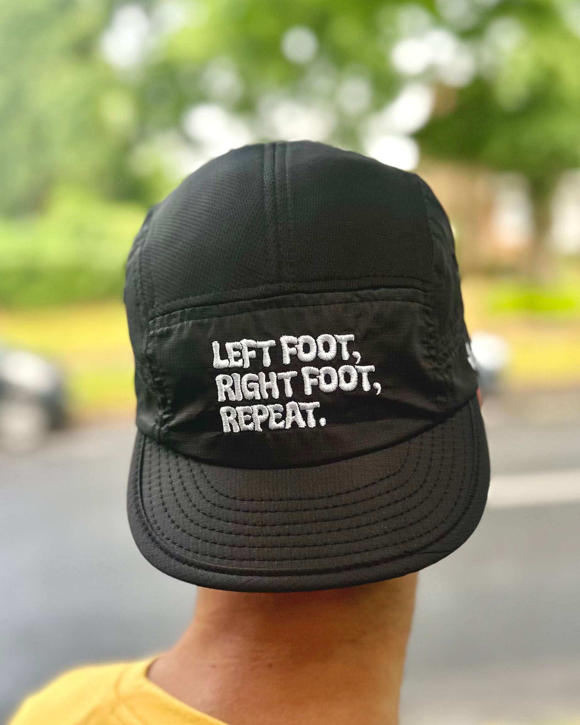 Technical Lightweight Running Cap - “Left Foot, Right Foot, Repeat.”