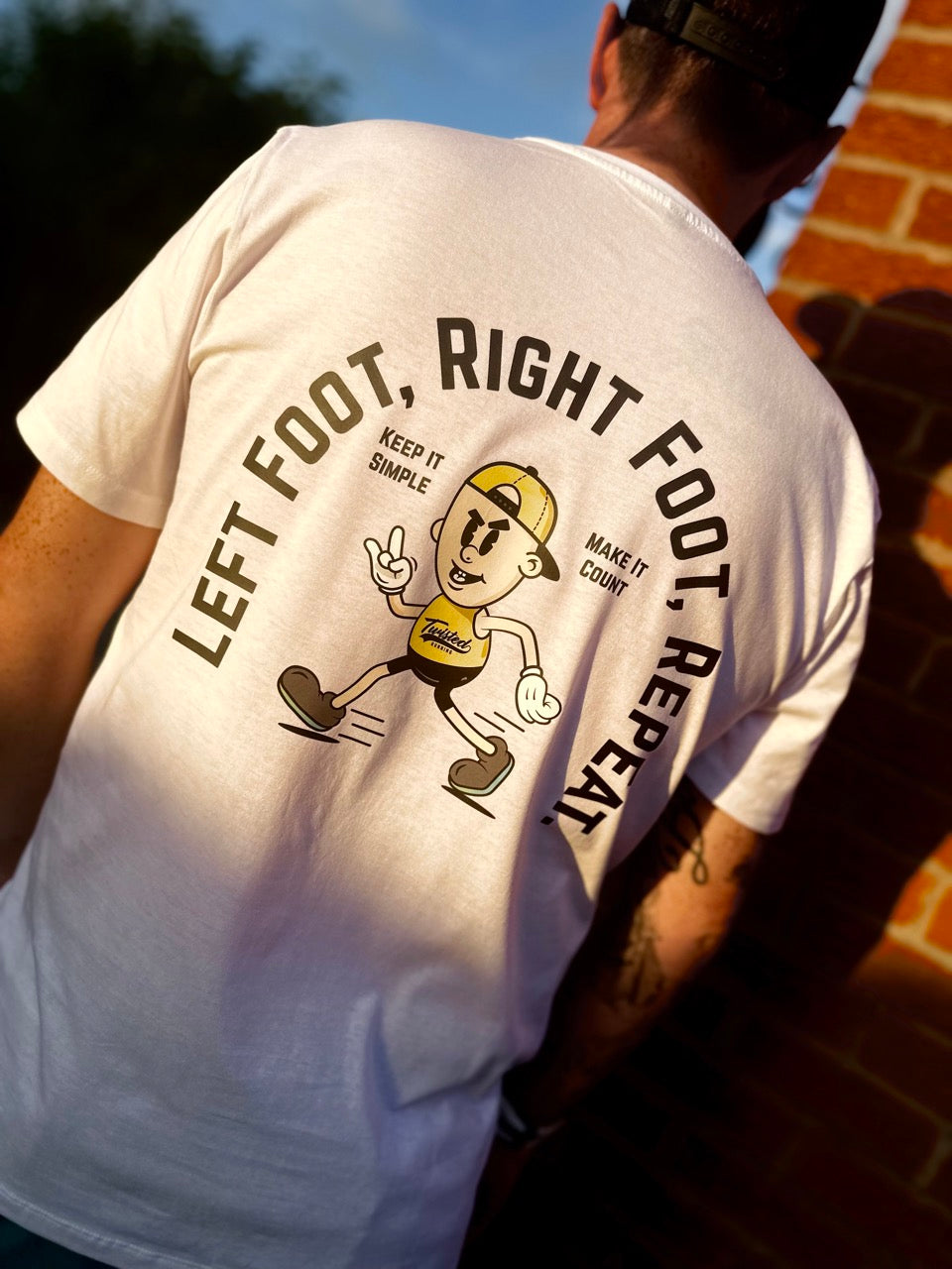 Twisted Old-School Mascot Organic π± Cotton T-Shirt, Technical Tee or Vest